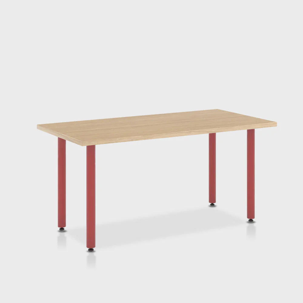 Jive Desk with Post Leg, Color Pop - Image 85