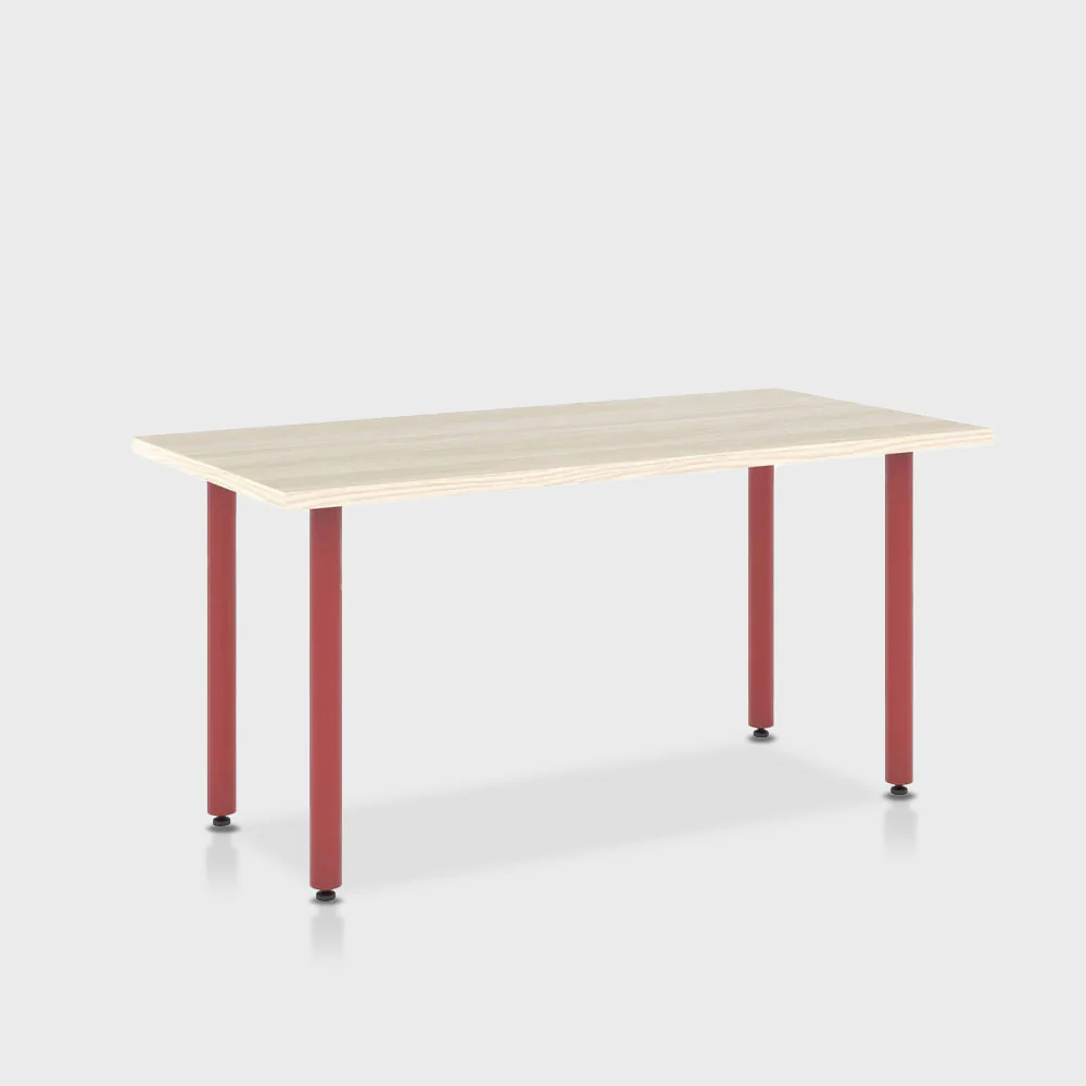 Jive Desk with Post Leg, Color Pop - Image 86