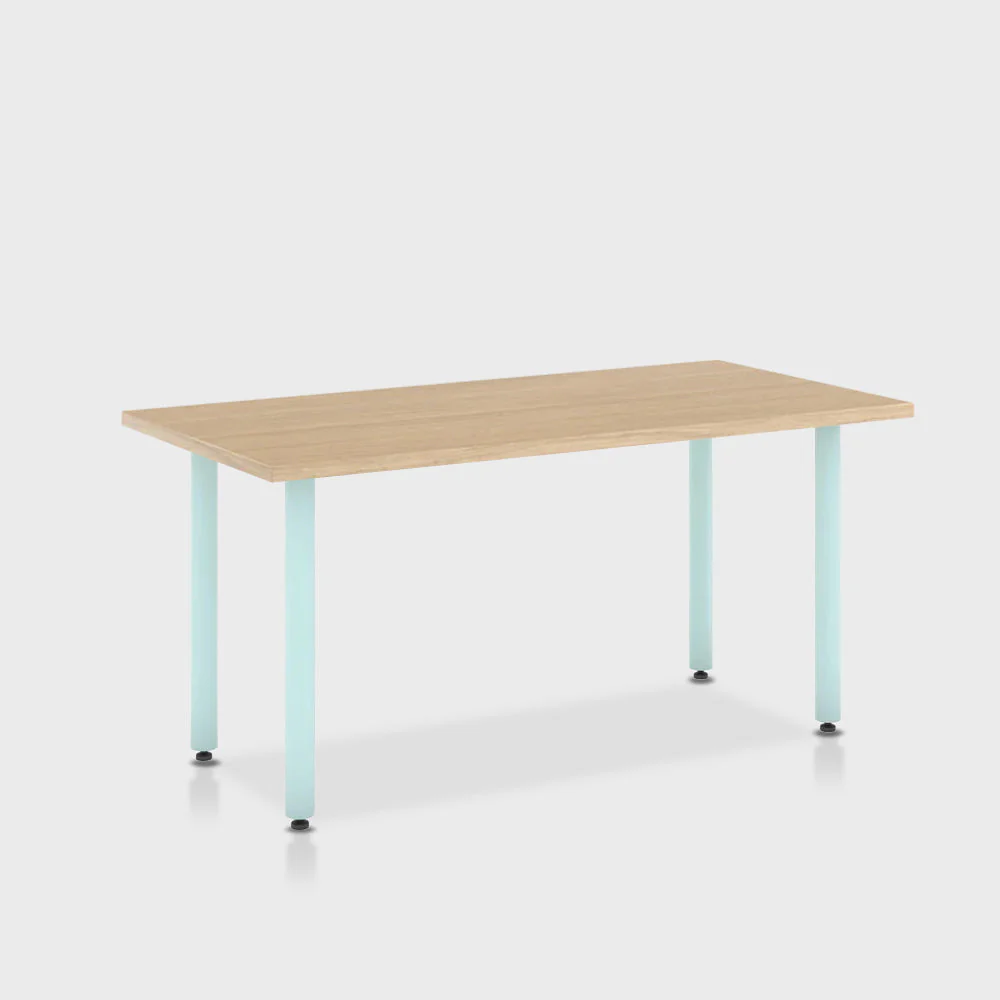 Jive Desk with Post Leg, Color Pop - Image 88