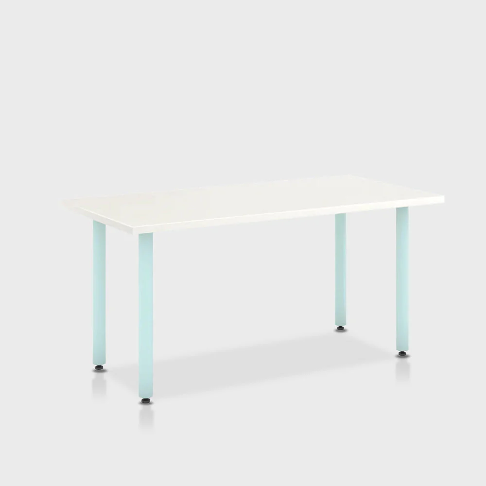 Jive Desk with Post Leg, Color Pop - Image 89