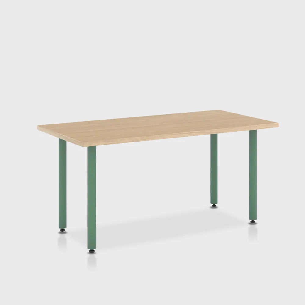 Jive Desk with Post Leg, Color Pop - Image 95