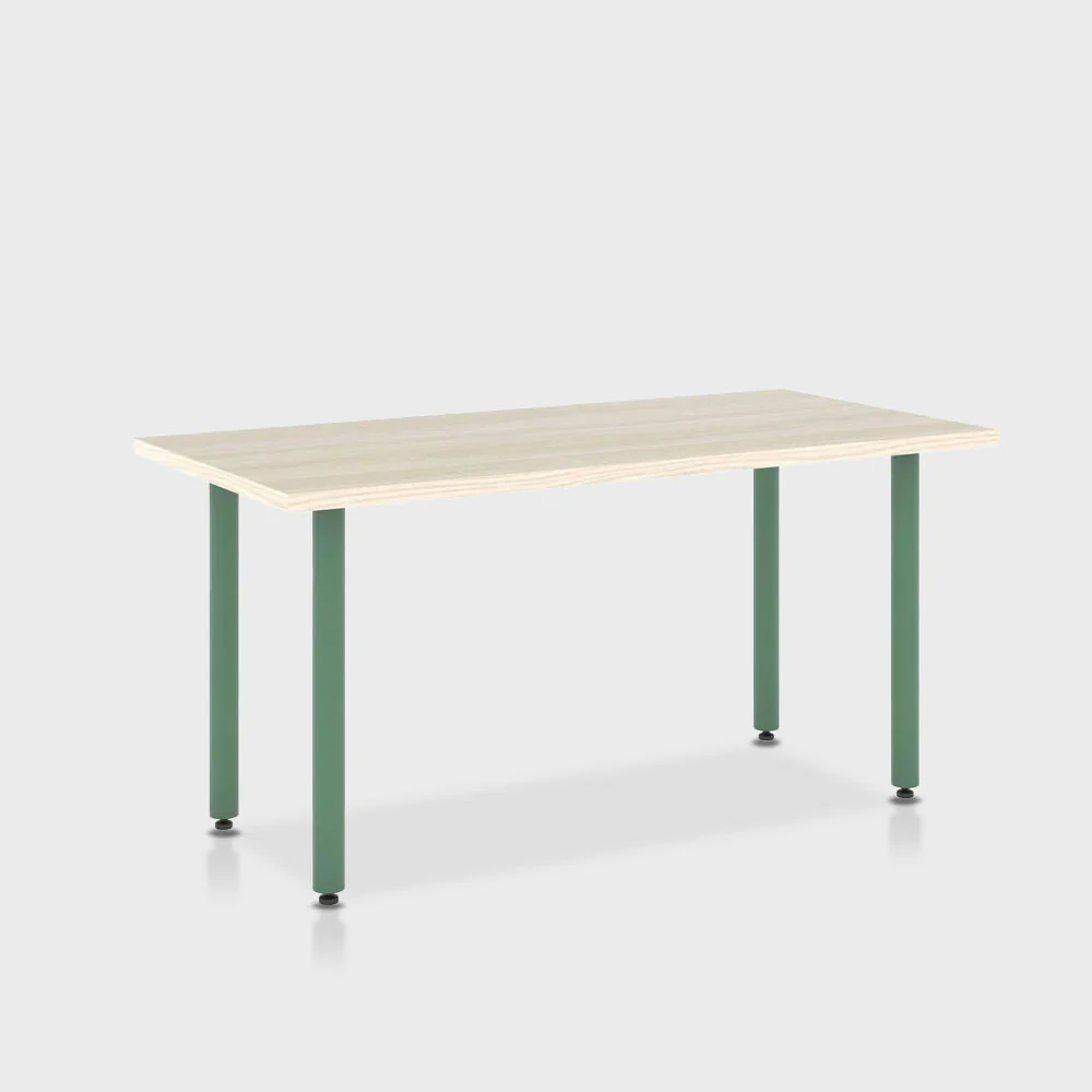 Jive Desk with Post Leg, Color Pop - Image 96