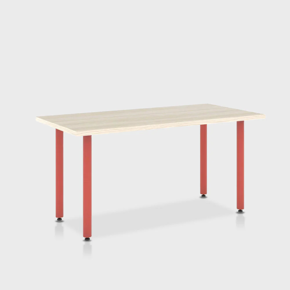 Jive Desk with Post Leg, Color Pop - Image 97