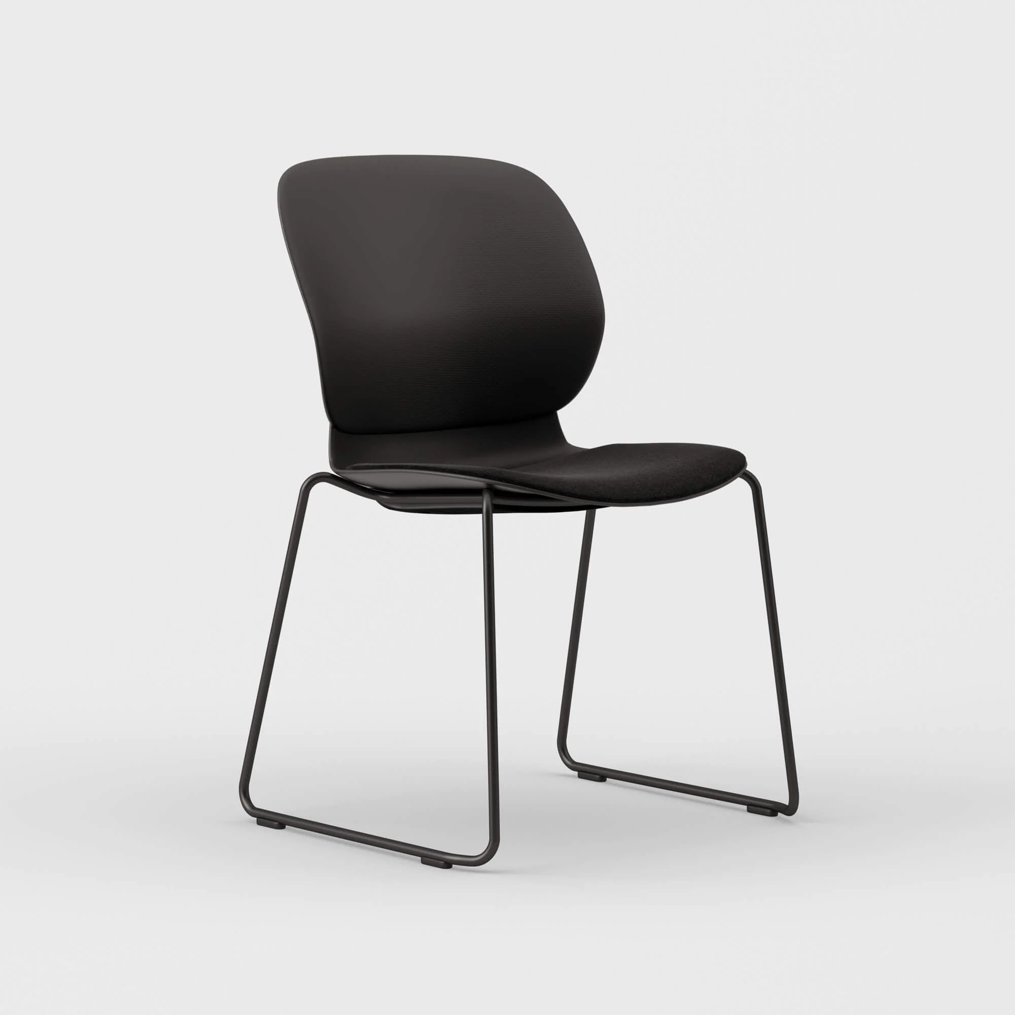 Maari Chair Sled Base with Upholstered Seat - Image 10