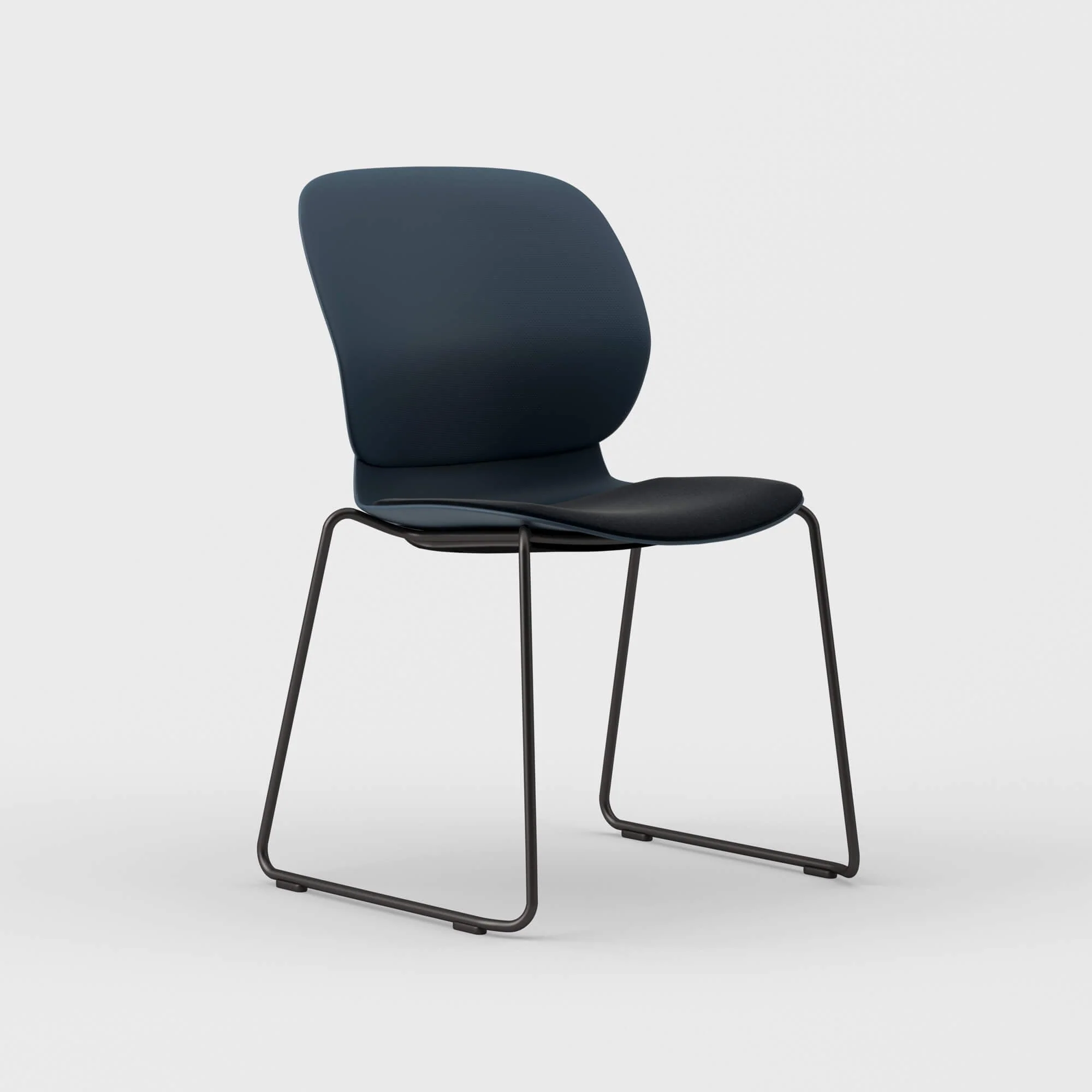 Maari Chair Sled Base with Upholstered Seat - Image 12