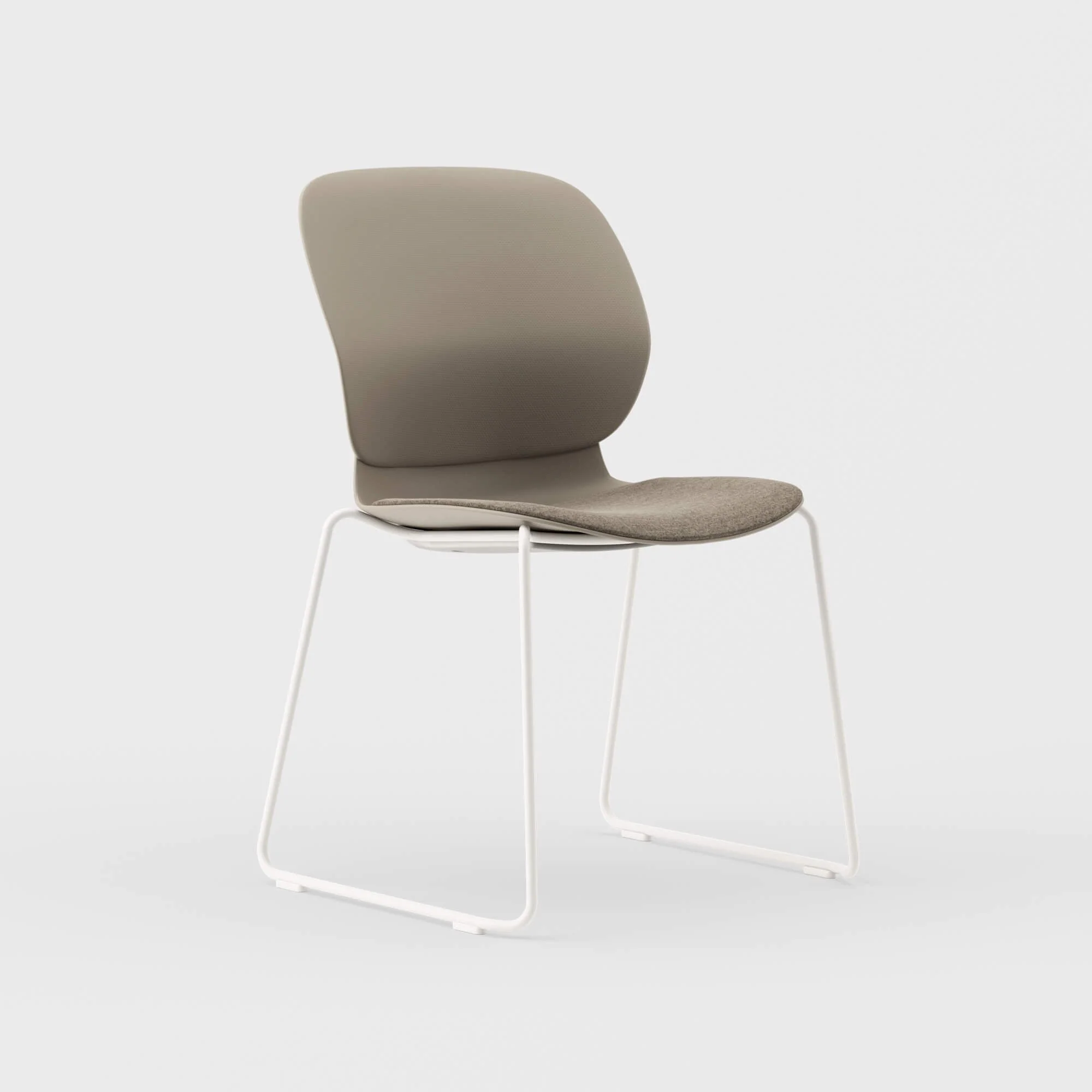 Maari Chair Sled Base with Upholstered Seat - Image 15