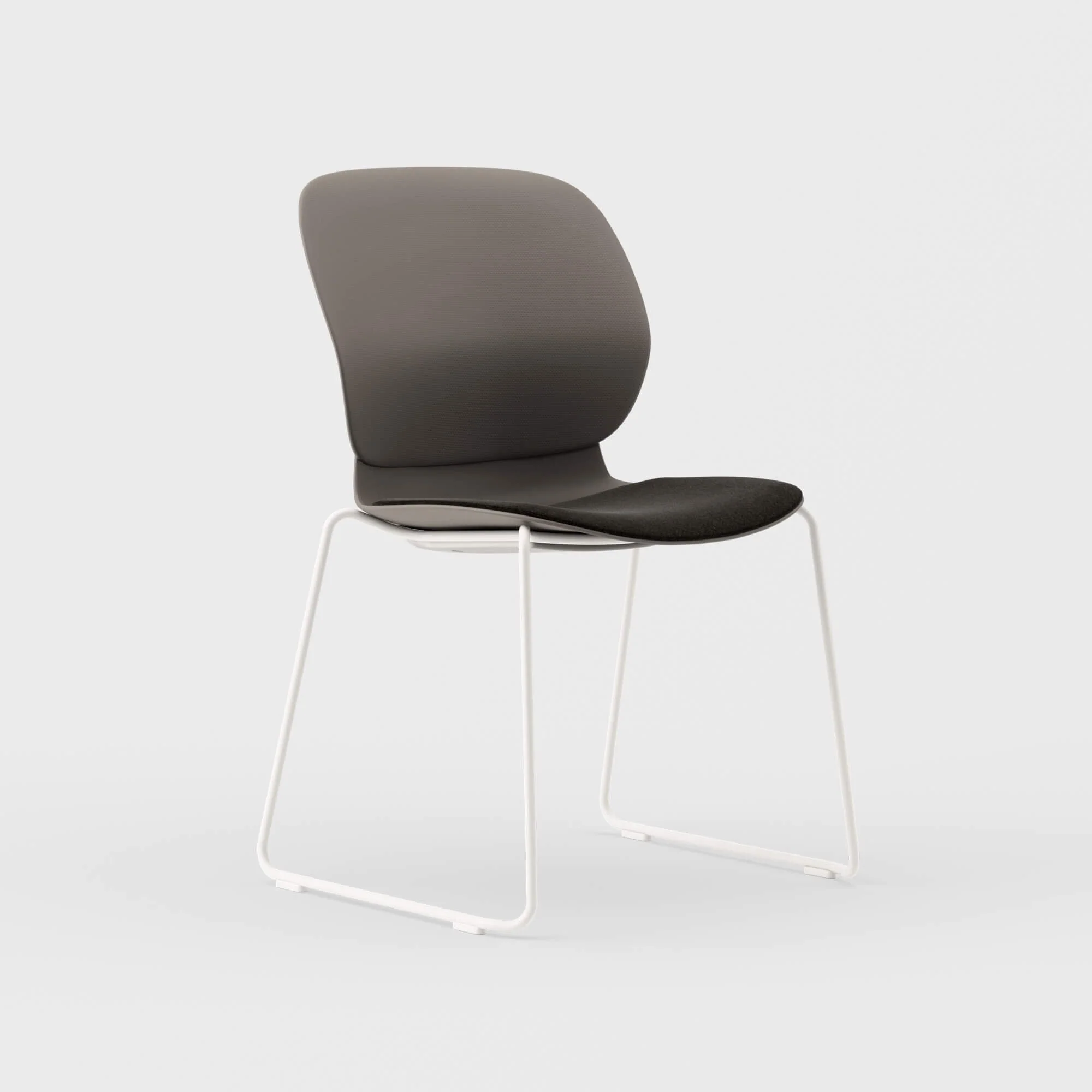 Maari Chair Sled Base with Upholstered Seat - Image 17