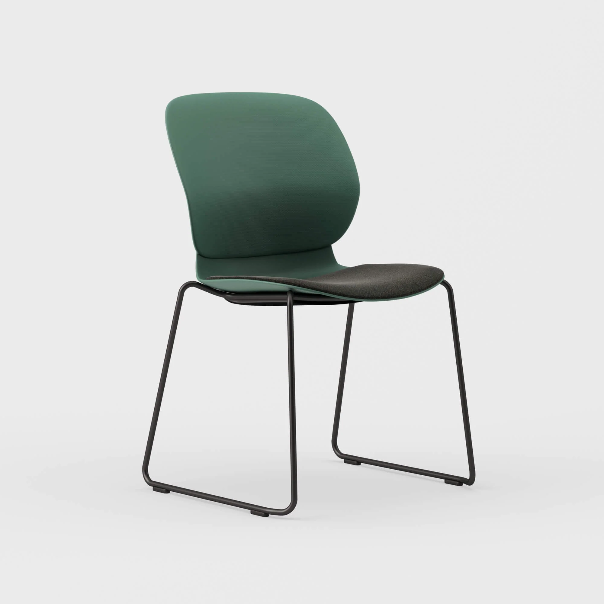 Maari Chair Sled Base with Upholstered Seat - Image 8
