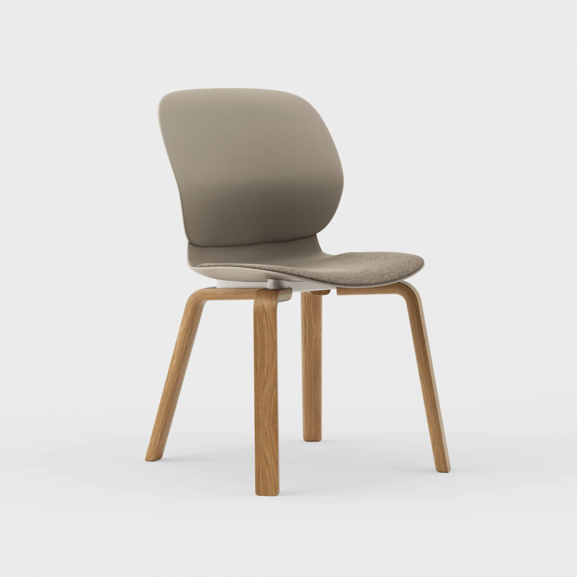 Maari Chair Wood Base with Upholstered Seat - Image 15