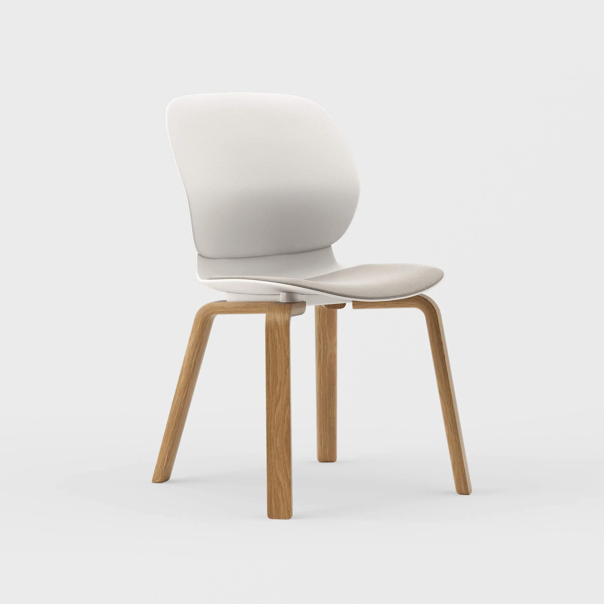 Maari Chair Wood Base with Upholstered Seat - Image 3