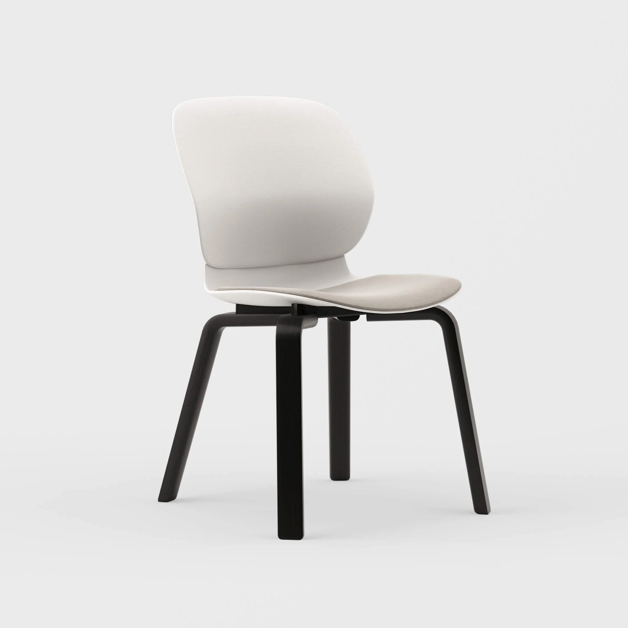 Maari Chair Wood Base with Upholstered Seat - Image 4