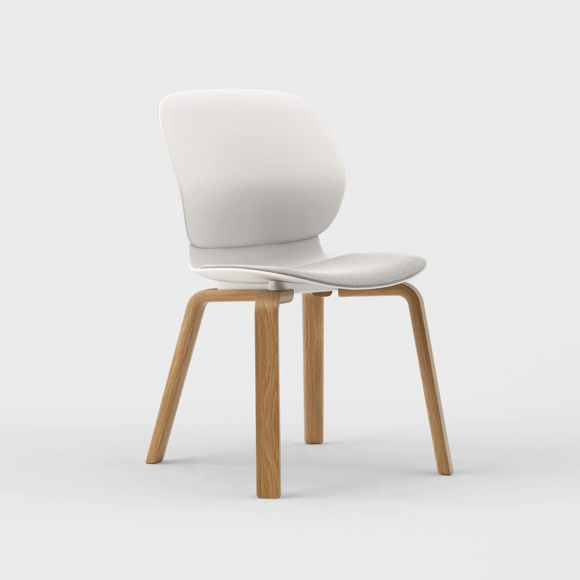 Maari Chair Wood Base with Upholstered Seat - Image 6