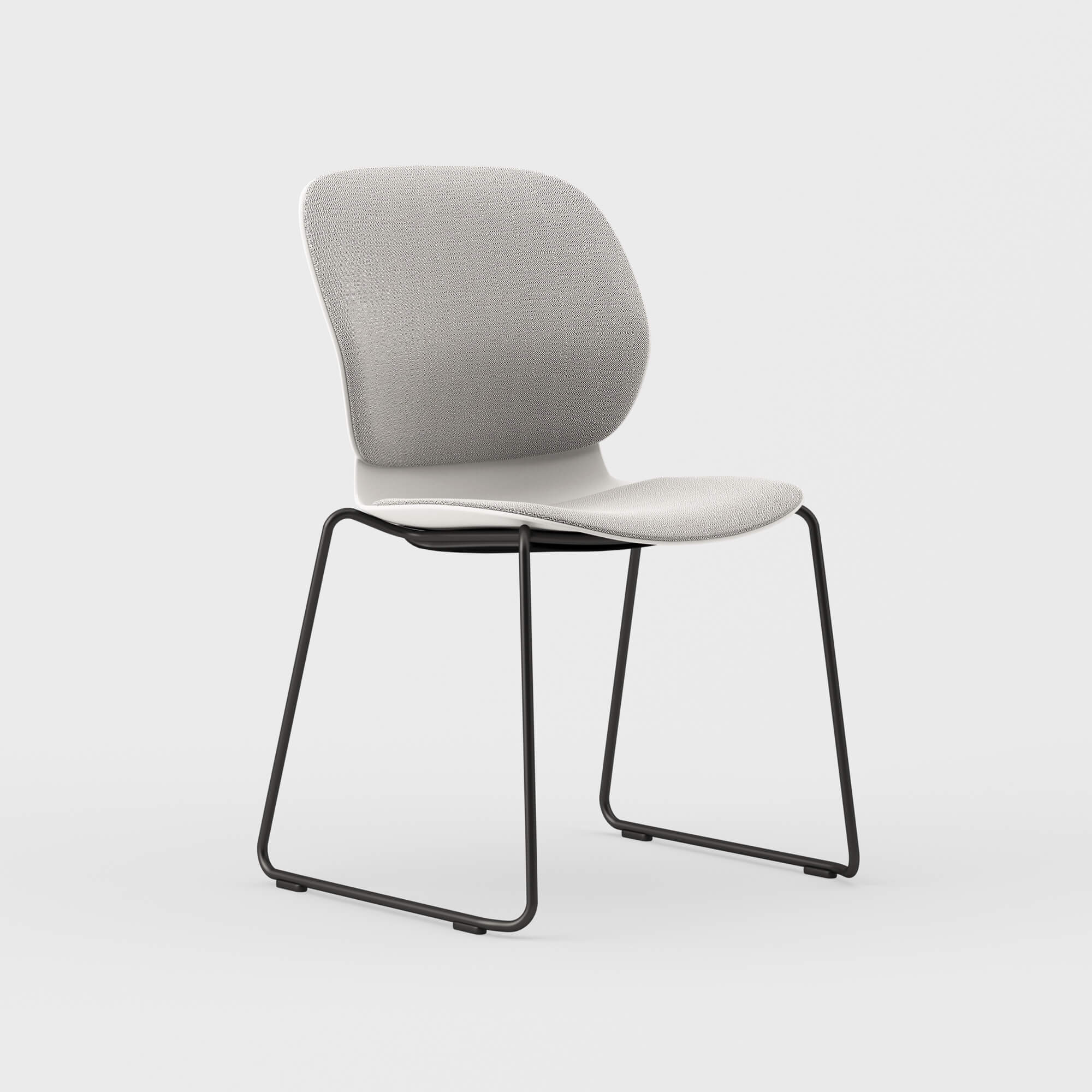 Maari Upholstered Chair with Sled Base - Image 4