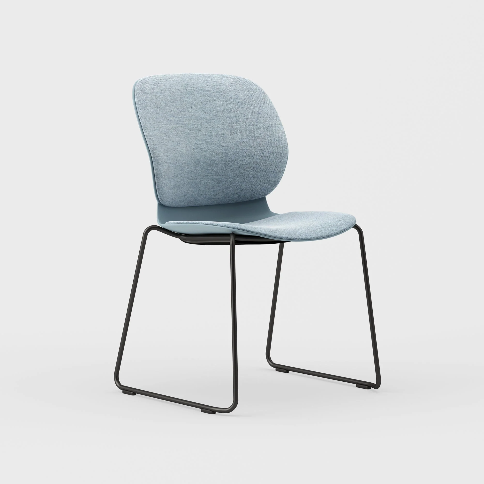 Maari Upholstered Chair with Sled Base - Image 6