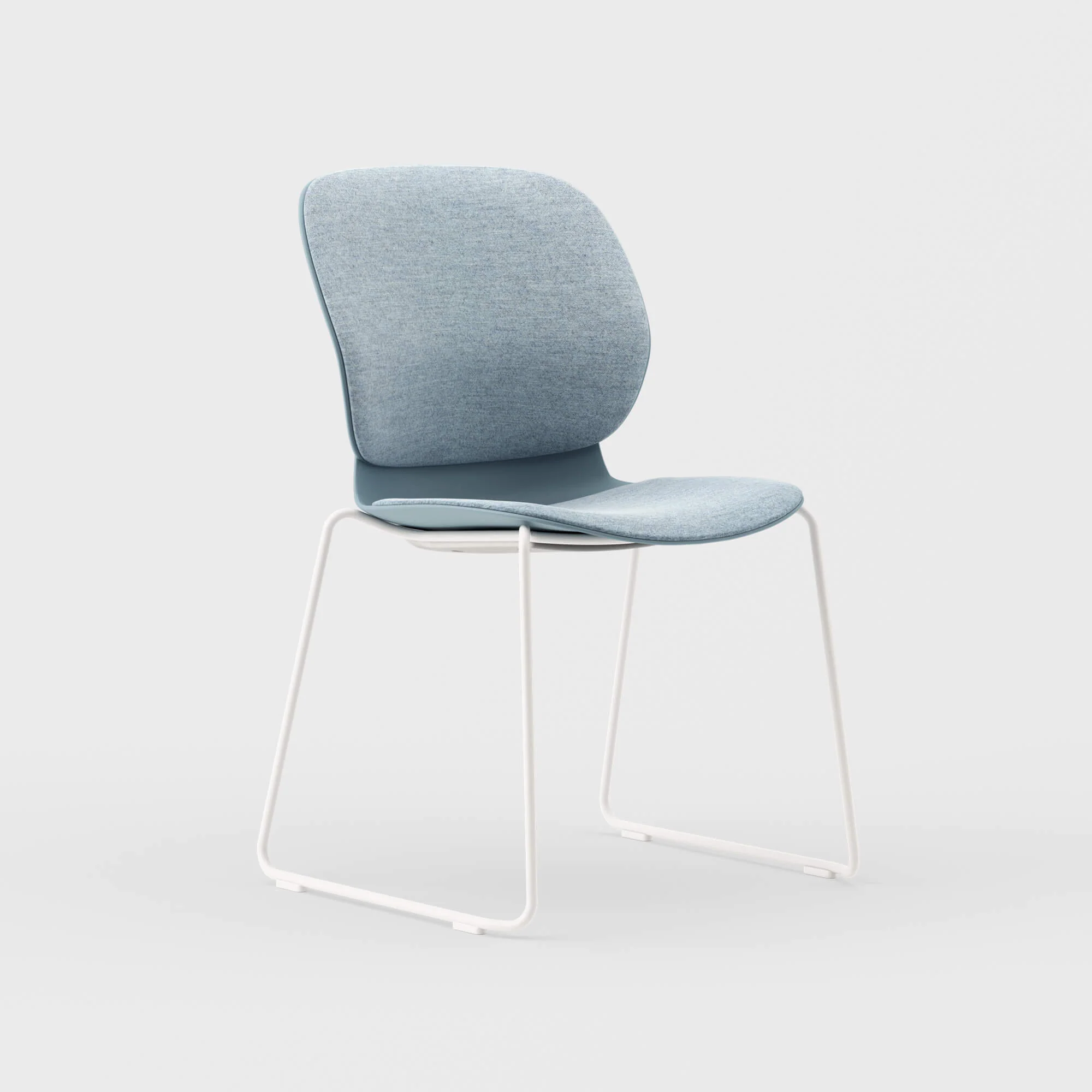 Maari Upholstered Chair with Sled Base - Image 7