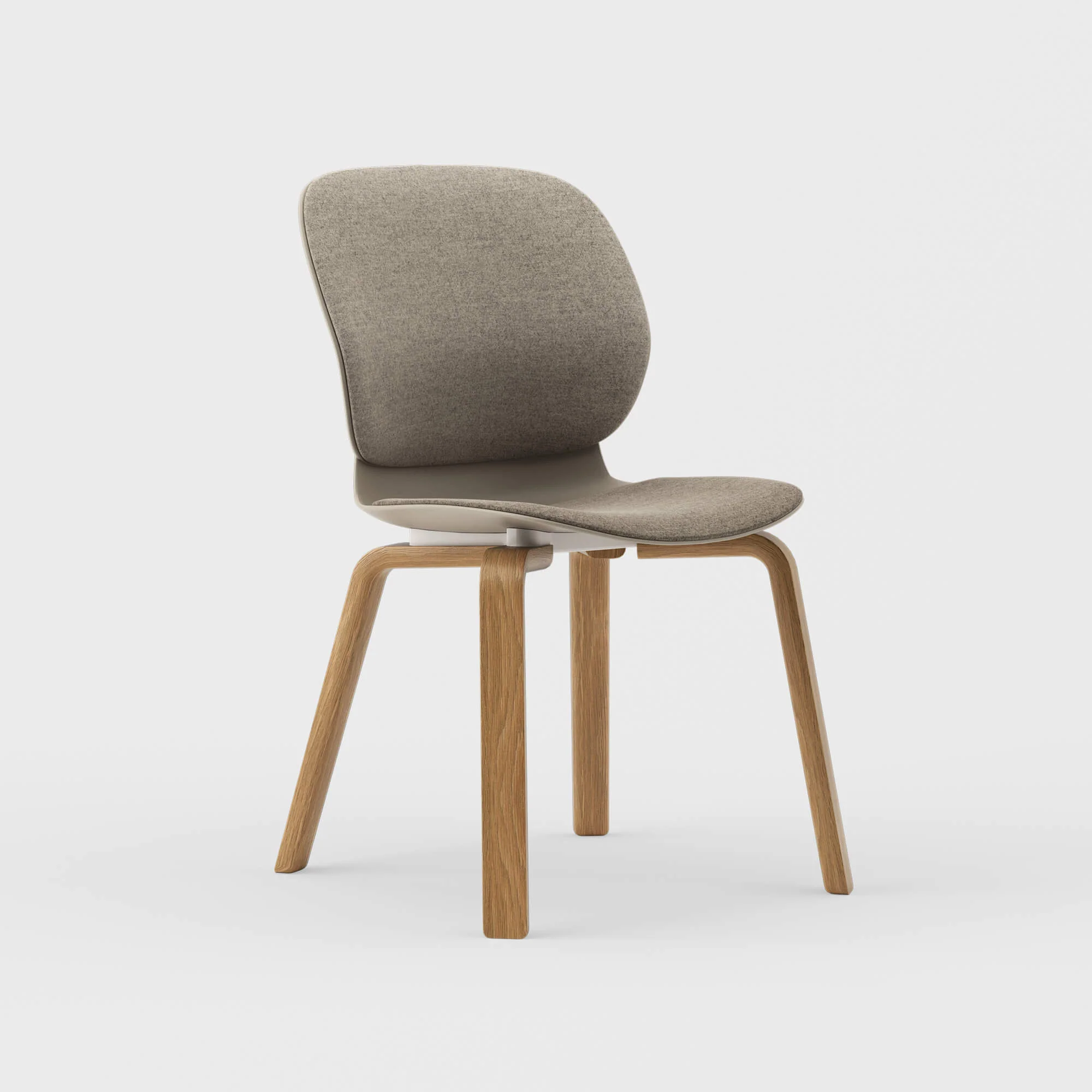 Maari Upholstered Chair with Wood Base - Image 10
