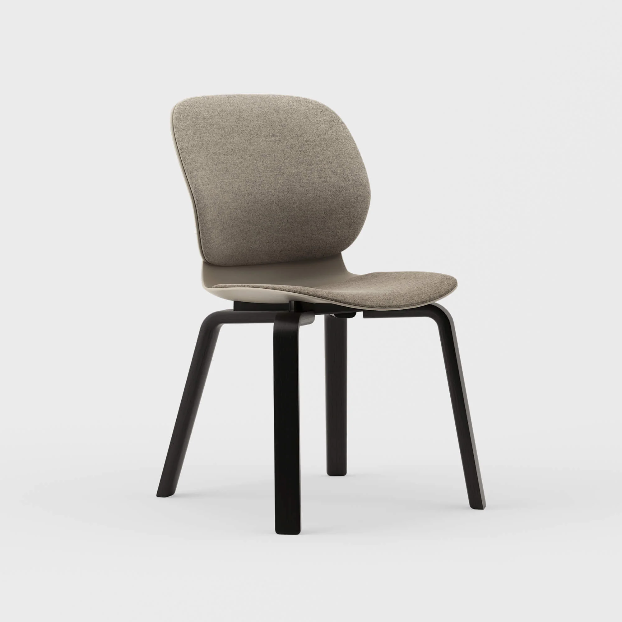 Maari Upholstered Chair with Wood Base - Image 11
