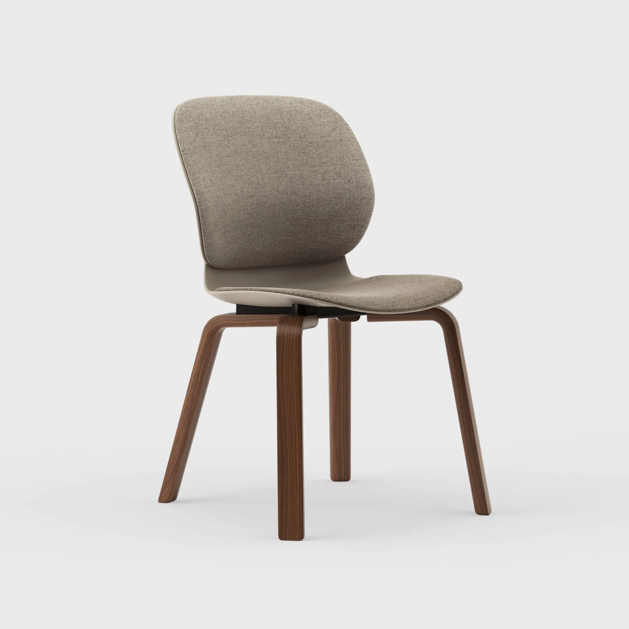 Maari Upholstered Chair with Wood Base - Image 12