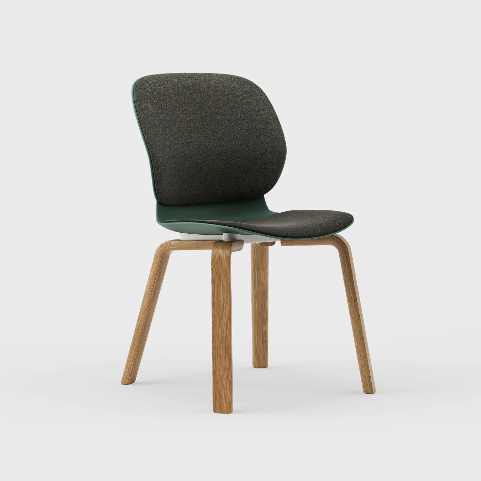 Maari Upholstered Chair with Wood Base - Image 13
