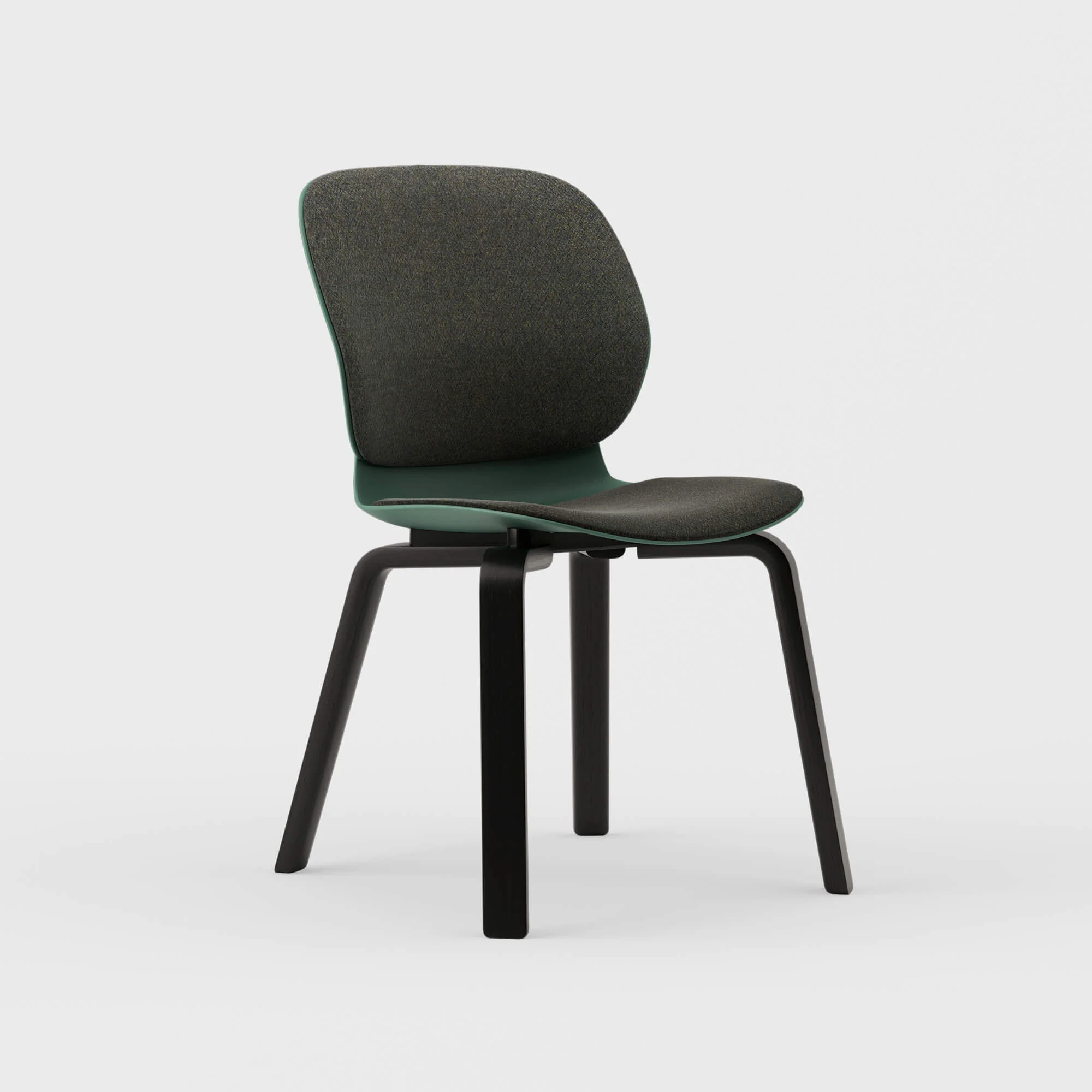 Maari Upholstered Chair with Wood Base - Image 14