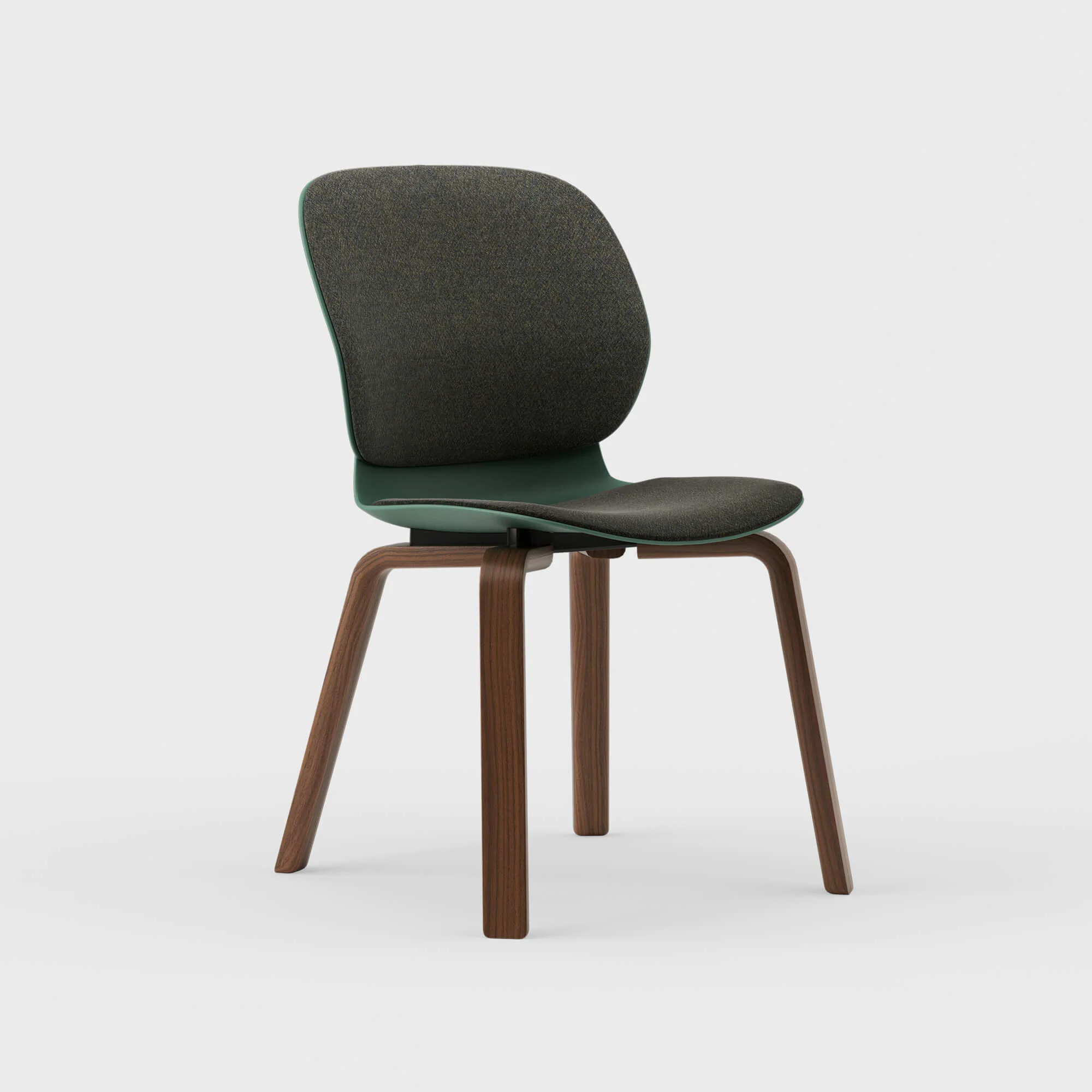Maari Upholstered Chair with Wood Base - Image 15