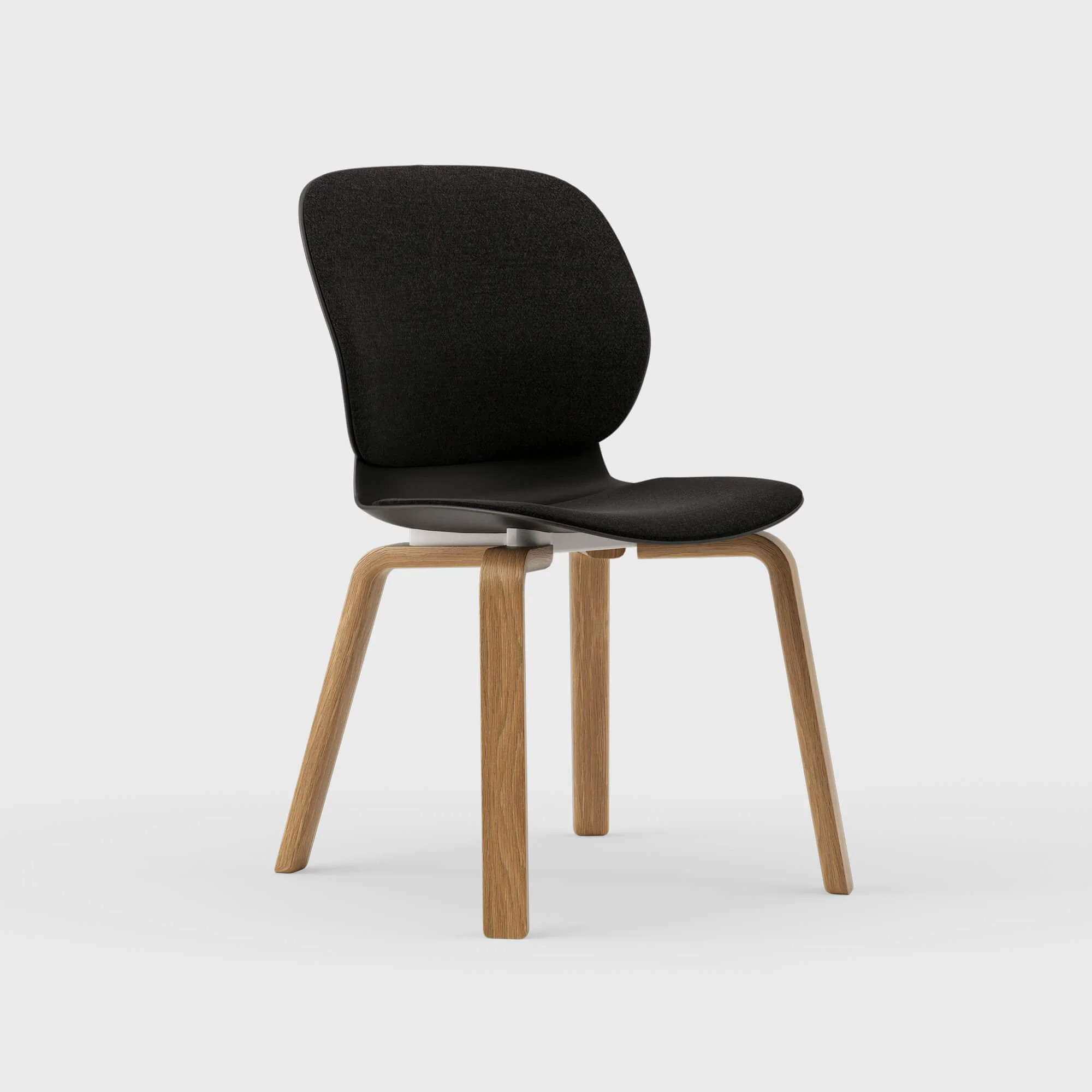 Maari Upholstered Chair with Wood Base - Image 16