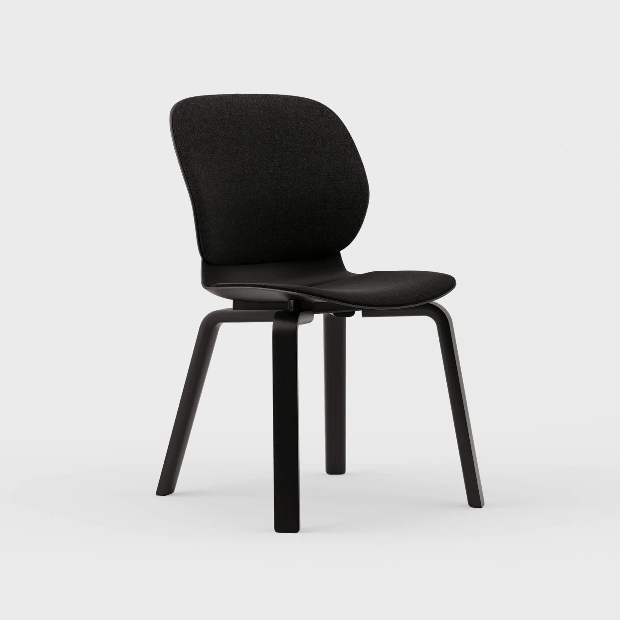Maari Upholstered Chair with Wood Base - Image 17