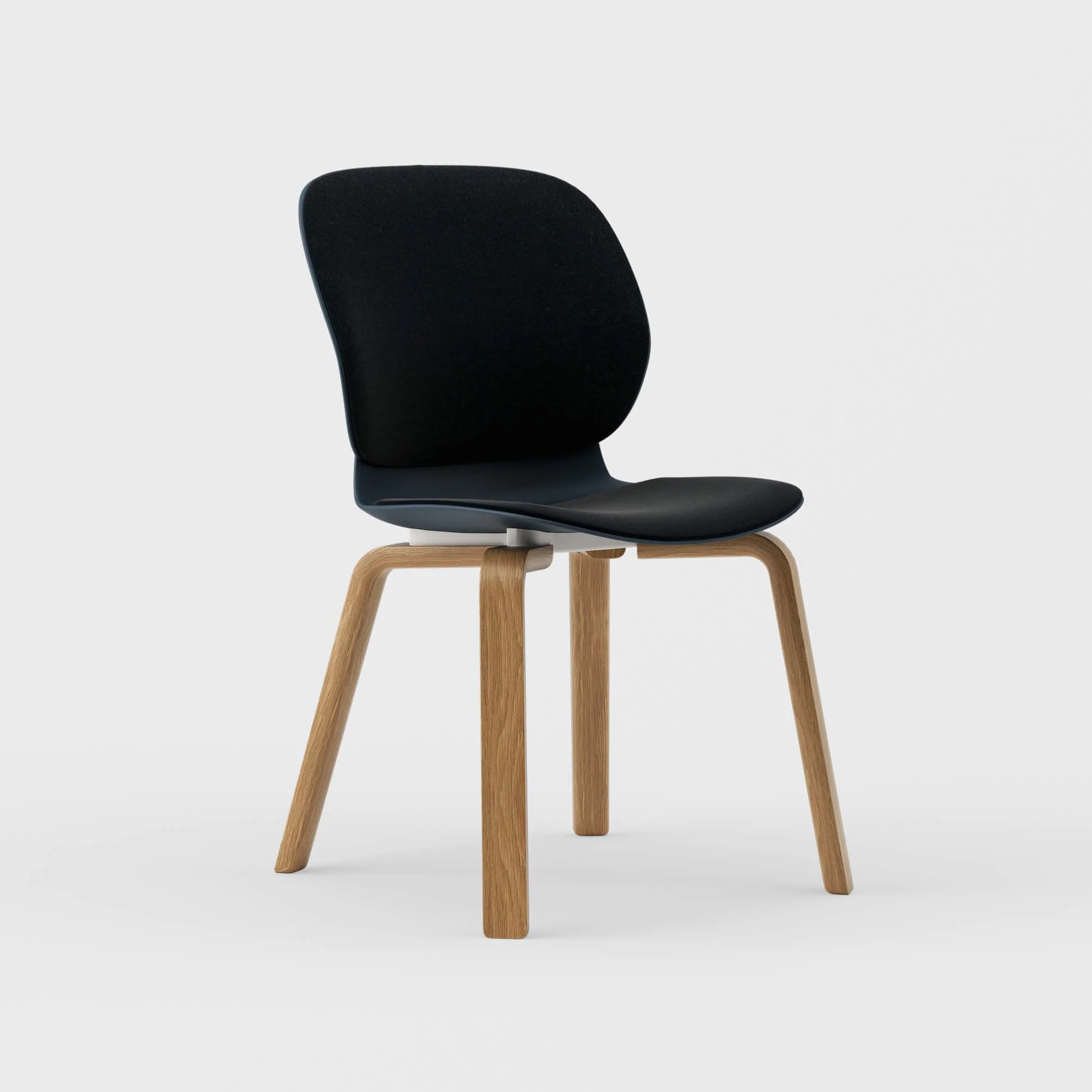 Maari Upholstered Chair with Wood Base - Image 19