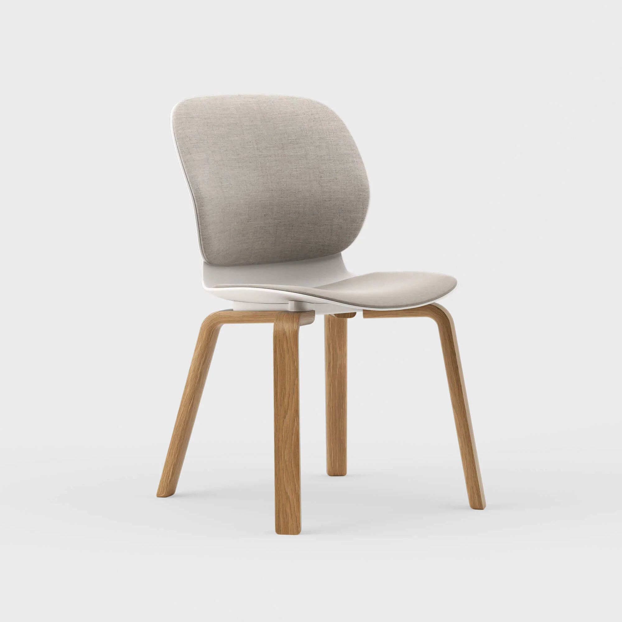 Maari Upholstered Chair with Wood Base - Image 25