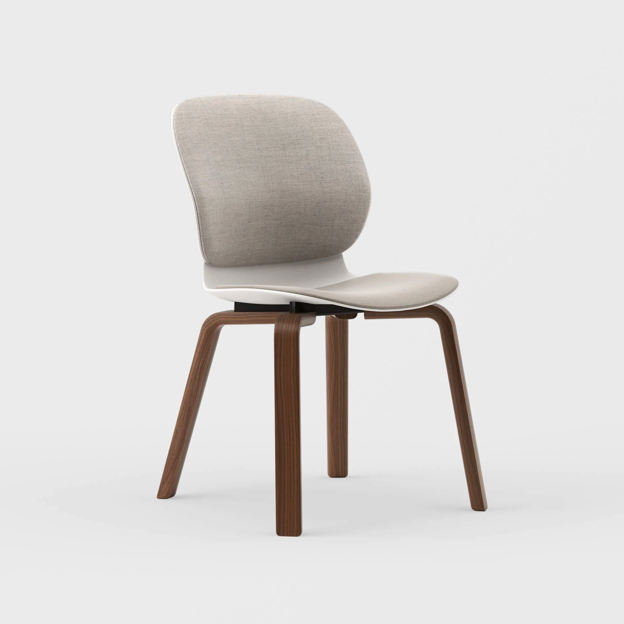 Maari Upholstered Chair with Wood Base - Image 3