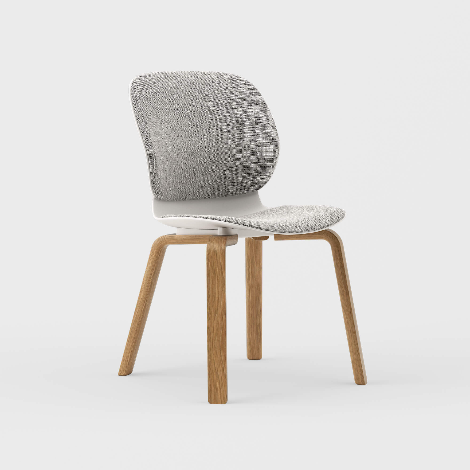Maari Upholstered Chair with Wood Base - Image 4