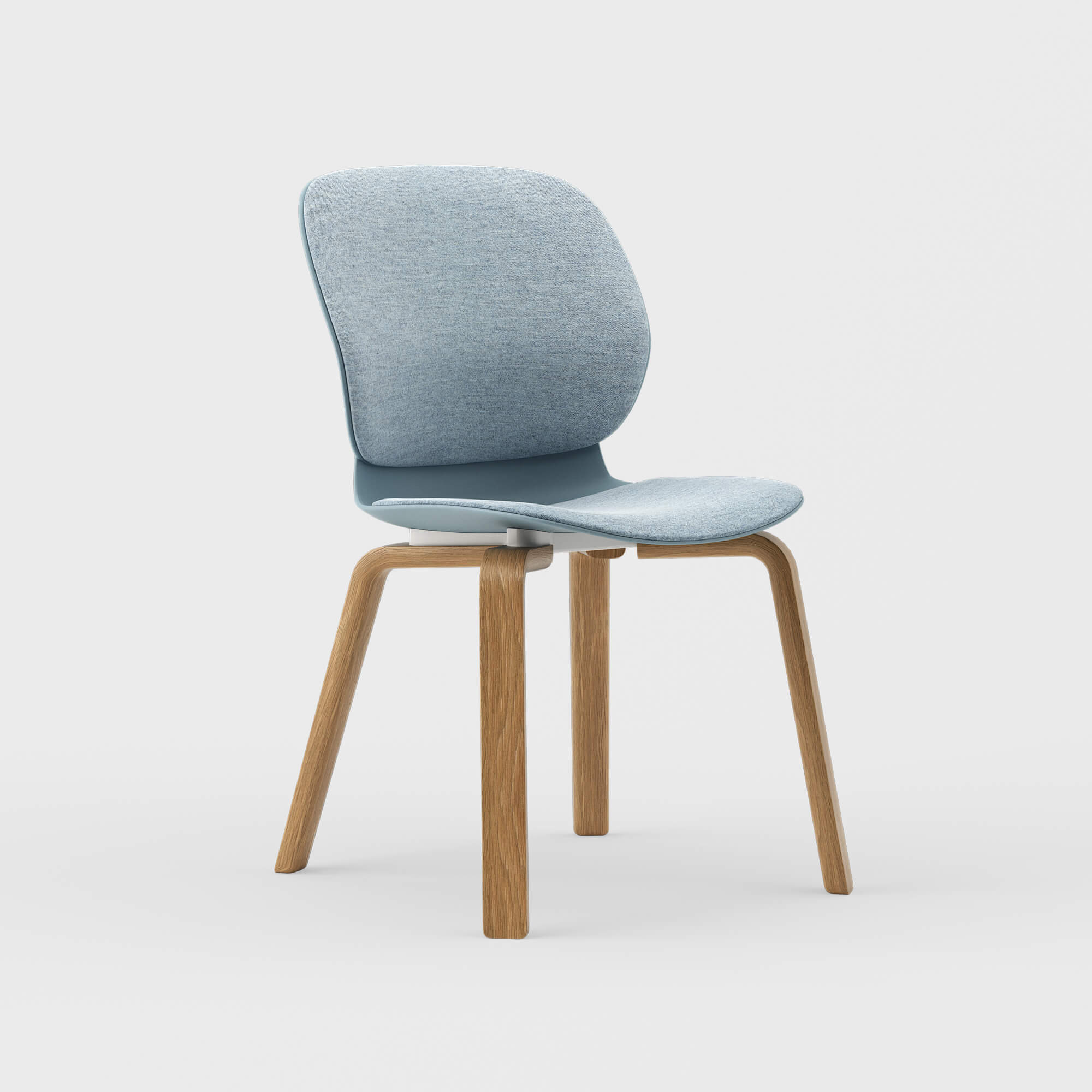 Maari Upholstered Chair with Wood Base - Image 7