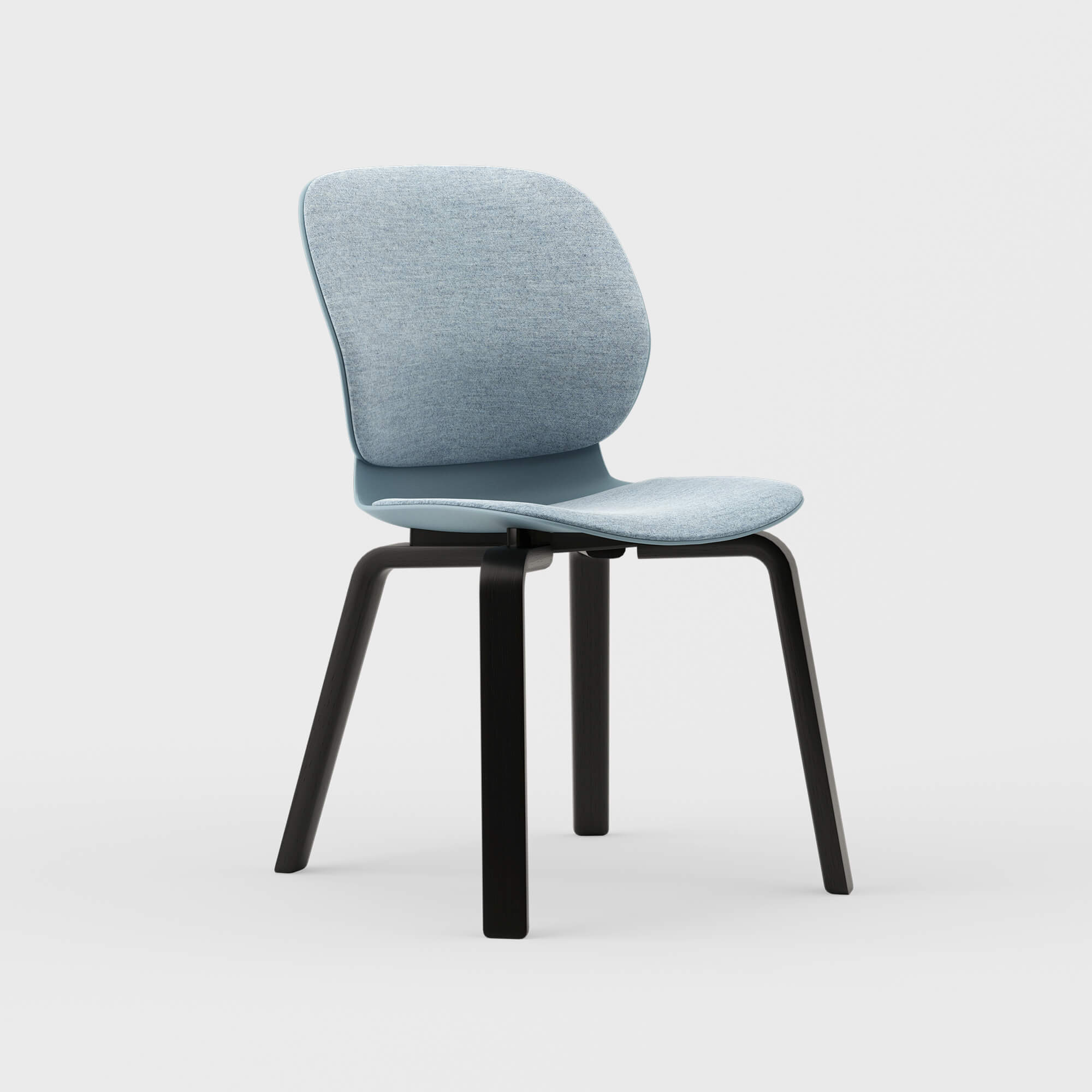 Maari Upholstered Chair with Wood Base - Image 8