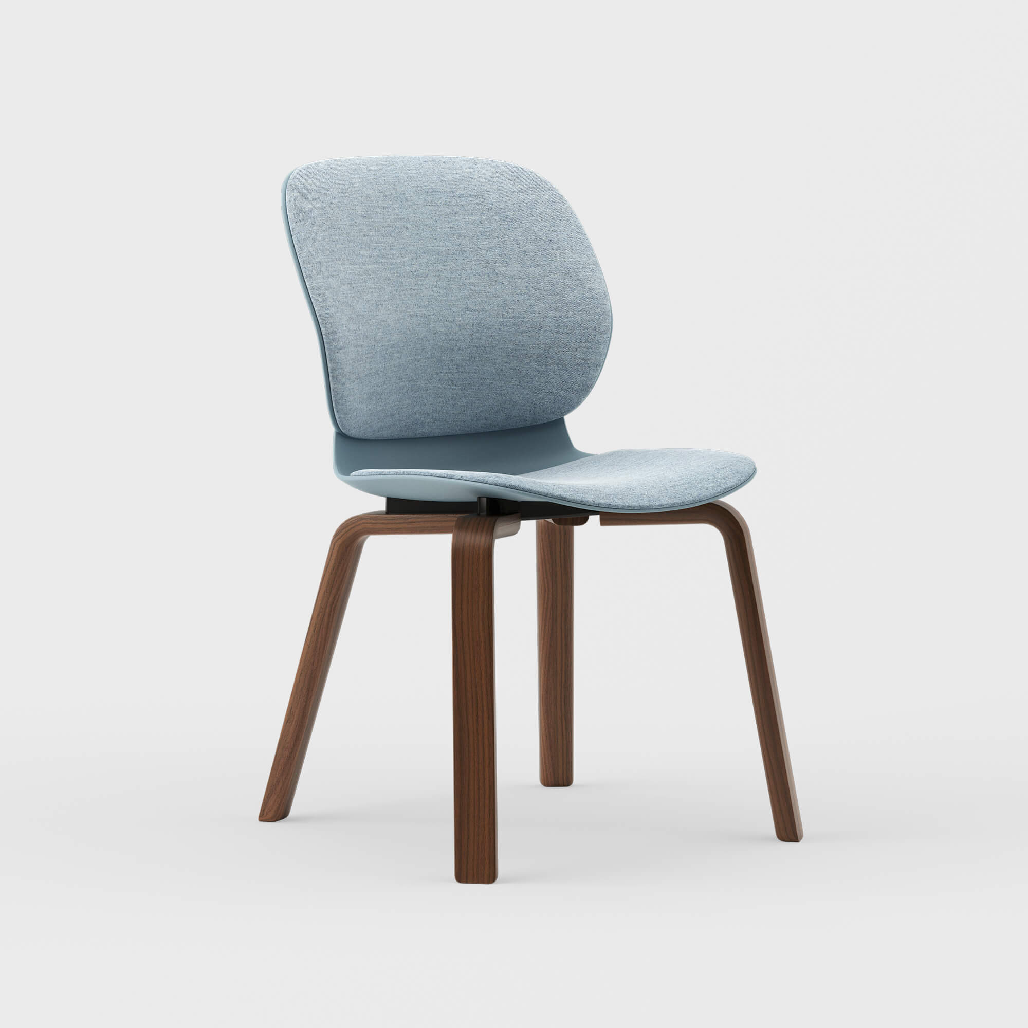 Maari Upholstered Chair with Wood Base - Image 9